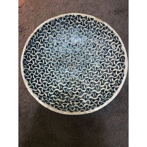 Large Fruit Display Bowl Mosaic Tile Kitchen Home Decor Catchall Table